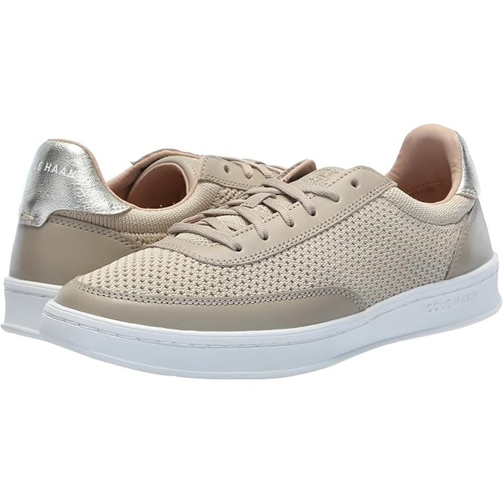 NWT Cole Haan Womens Grandpro Leisure Sneaker tan gold sz 6